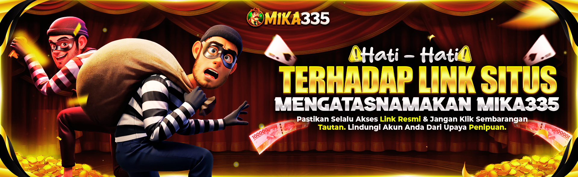 Hati-hati Terhadap Link Phising Pastikan Klik Link resmi Mika335